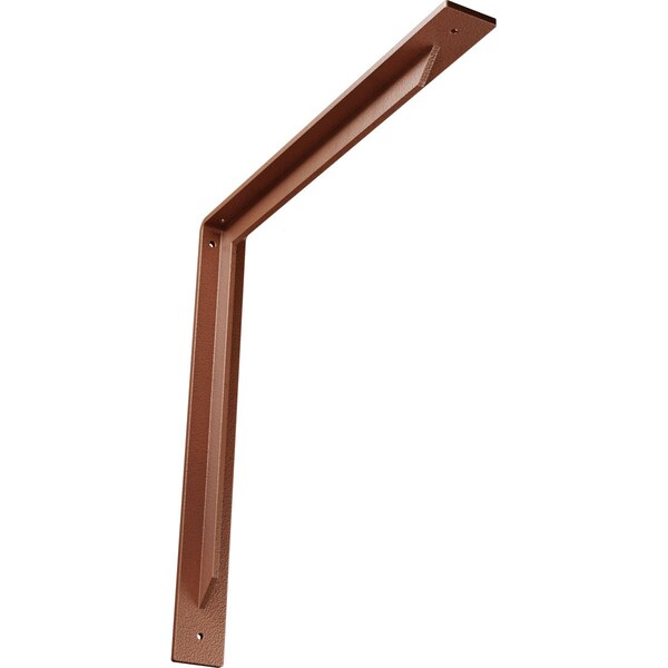 Ekena Millwork Stockport Steel Bracket, Hammered Copper 2"W x 18"D x 18"H BKTM02X18X18STHCO - main